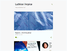 Tablet Screenshot of lutkiceikrpice.com